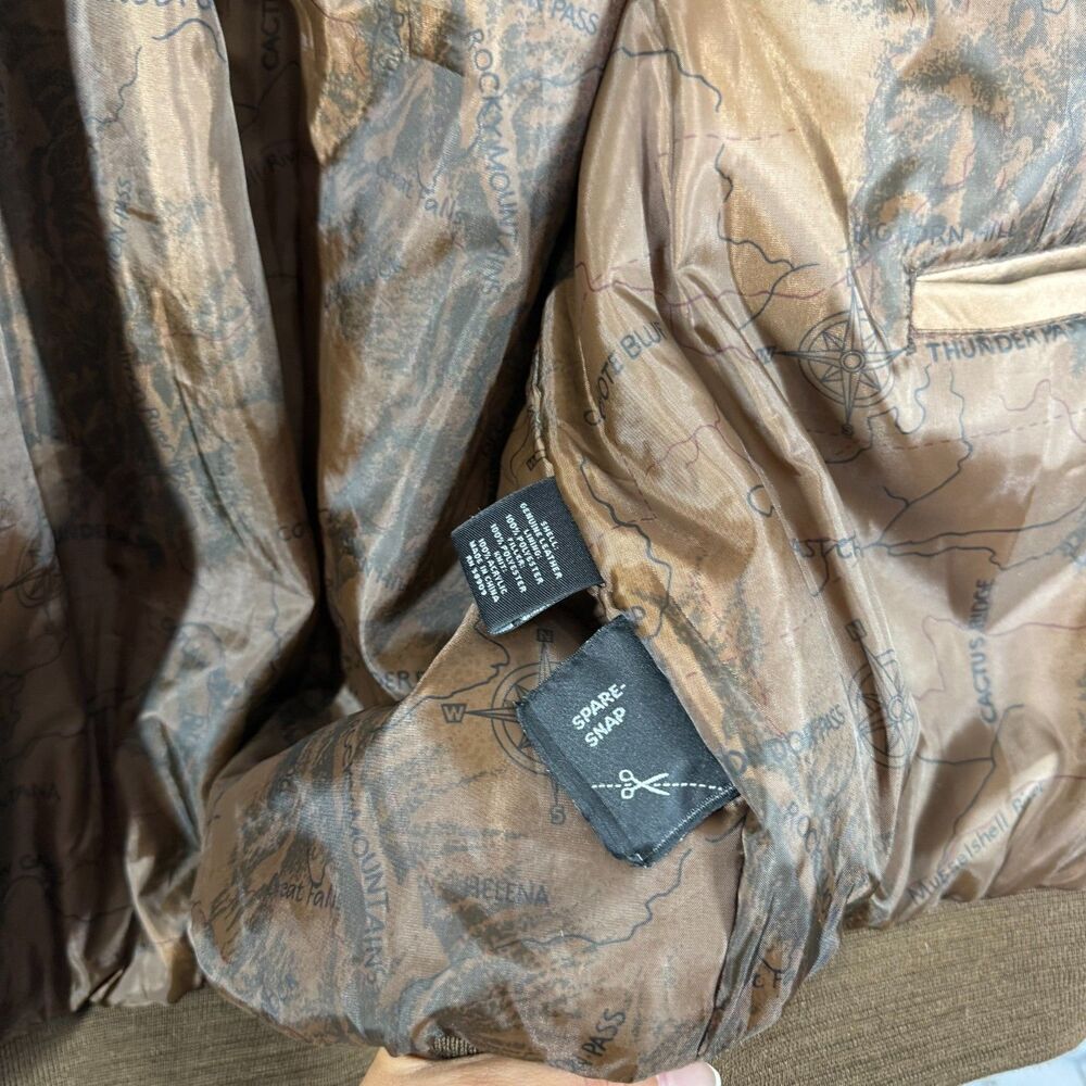 Vintage Roundtree & Yorke Leather Bomber Jacket Mens XL Brown Ranch Western Coat - Picture 13 of 16